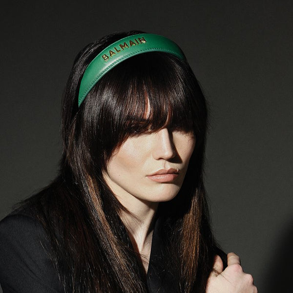 BALMAIN Green Limited Edition Headband FW22